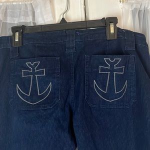 Tripp NYC Cropped Jeans Junior’s Size 9 Pin Stripe Blue